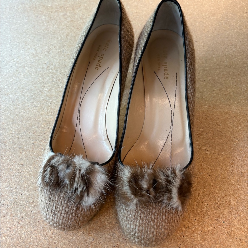 Kate Spade Tweed heels